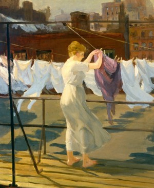 Sun and wind on the roof